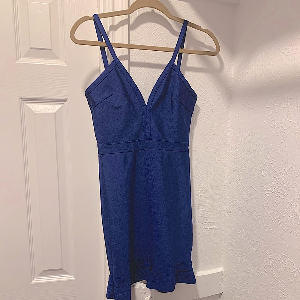 Superdown blue bandage dress size M